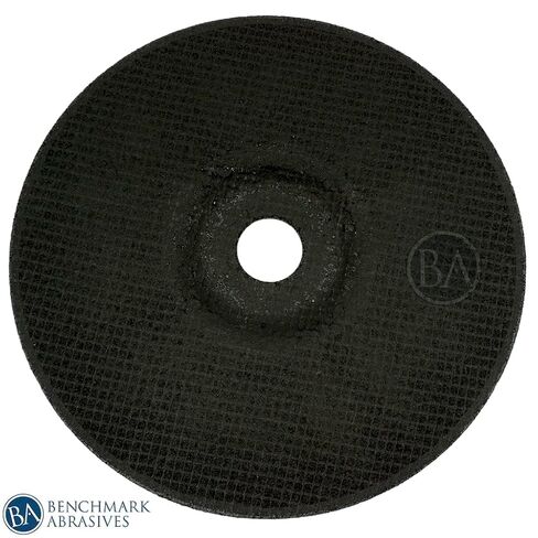 Benchmark Abrasives 7" Aluminum Oxide Pro Depressed Center Grinding Wheel, 1/4" Thick, 7/8" Arbor for Cutting Grinding Stock Removal on Metal, Steel, Cast Iron - 25 Pack in Saudi Arabia