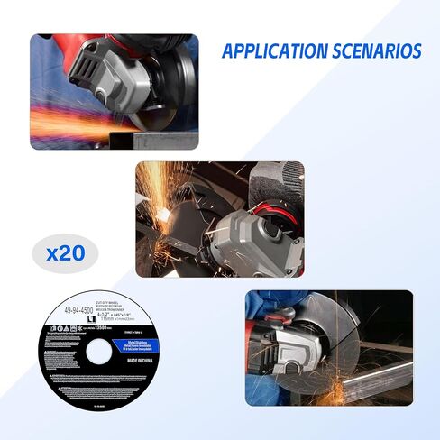 49-94-4500 4-1/2" Cutting Wheels for Milwau-kee Grinders - 4-1/2" x 0.045 x 7/8-Inch Cut-Off Wheels 20 Pack in Kuwait