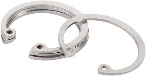 Baking Tray Set 1/5/10/50pcs Sliver Washer Stainless Steel Elastic Retaining Ring for Hole M8 M10 M12 M13 M14 M15 M16 M17 M18 - M30 Internal Snap Gasket Fastener Washers(5pcs M42) in Saudi Arabia