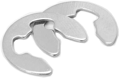 Baking Tray Set 10/20/50/100/200pcs Sliver Washer Stainless Steel Opening Retaining Ring M2 M2.5 M3 M4 M5 M6 M8 M9 M12 M15 Split Gasket E-Type Circlip Fastener Washers(50pcs M9) in Saudi Arabia