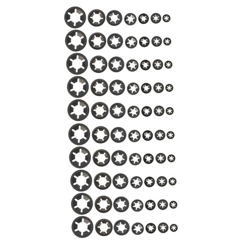 420pcs Carbon Steel Plum Bearing Clip Retaining Washers for Power Supply and Equipment Lock Washers for Electrical Appliances in Saudi Arabia
