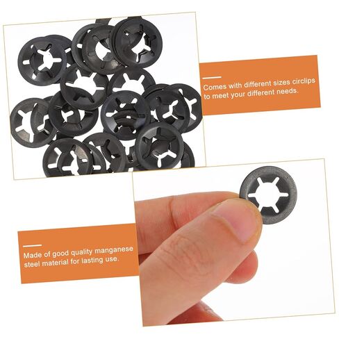 420pcs Carbon Steel Plum Bearing Clip Retaining Washers for Power Supply and Equipment Lock Washers for Electrical Appliances in Saudi Arabia