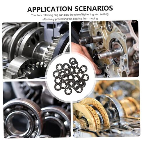 420pcs Carbon Steel Plum Bearing Clip Retaining Washers for Power Supply and Equipment Lock Washers for Electrical Appliances in Saudi Arabia