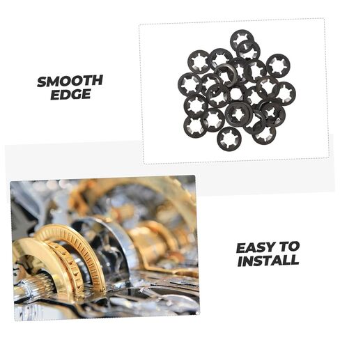 420pcs Carbon Steel Plum Bearing Clip Retaining Washers for Power Supply and Equipment Lock Washers for Electrical Appliances in Saudi Arabia