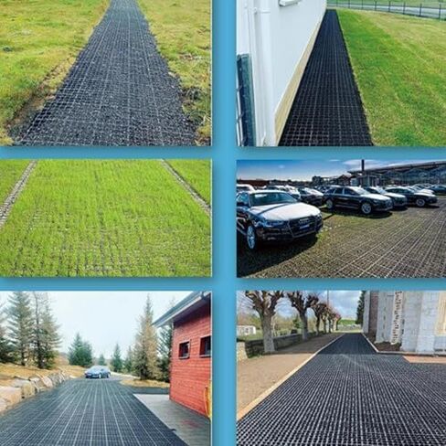 Gravel Stabilization Grids for Sidewalks, Outdoor Pavers, Walkway Landscaping & Parking Lots - Durable Gravel Grating for Enhanced Stability and Drainage in Saudi Arabia
