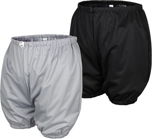 Leekalos Reusable Adult Diaper Covers - 2 Packs Washable Incontinence Underwear Cover with Adjustable Elastic Widened Waistband Boxer Briefs Leakproof Protection for Men in Kuwait