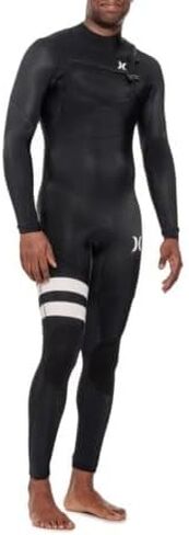 Hurley Mens Wetsuit - Fusion 302 3/2MM Long Sleeve Full Wetsuit with Chest Zip - Glued and Blindstitched Neoprene Full Body Wet Suit for Men in Saudi Arabia