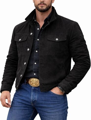 Men's TV Series Old West Style Cotton Jacket : Stylish Black Cowboy Jacket : Western Style Cowboy Jacket With Logo in Saudi Arabia