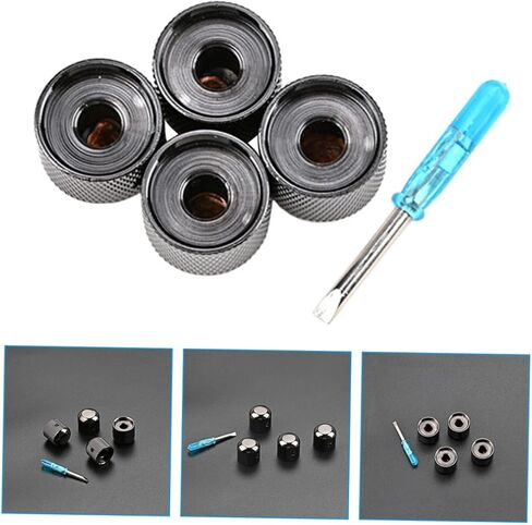 VANZACK 1Set Replacement Bass Guitar Volume Knob Caps Control Knobs with Scale for Easy Installation and Accurate Volume in Saudi Arabia