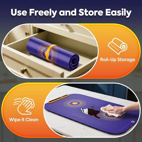 Warming Mat for Food, Extra Large, Food Warming Mat for Countertop, Food Warmer Mat with 7 Temperature Settings, Child Lock, Raised Feet Protects Table, Fast 8s Heating, Parties, Buffets, Daily Use in Saudi Arabia