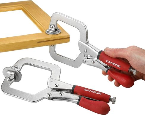 مشابك وجه معدنية مقاس 3 بوصات للأعمال الخشبية - (عبوة من 2) أدوات مشابك خشبية شديدة التحمل من النوع C مع قبضة مريحة للاستخدام بنفسك، ونجارة فتحة الجيب، والخزانة، واللحام، والنجارة in Kuwait