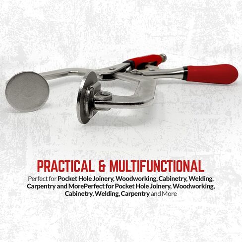 مشابك وجه معدنية مقاس 3 بوصات للأعمال الخشبية - (عبوة من 2) أدوات مشابك خشبية شديدة التحمل من النوع C مع قبضة مريحة للاستخدام بنفسك، ونجارة فتحة الجيب، والخزانة، واللحام، والنجارة in Kuwait