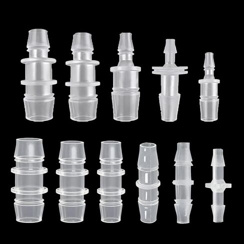 22 Pcs Hose Barb Fittings Assortment,11 Sizes of Equal and Unequal Barbed Hose Fittings, Pipe Connectors, Joint Splicers, and Menders for Aquarium, Household, Fuel, Gas, Liquid, Air Hose Repair in Saudi Arabia