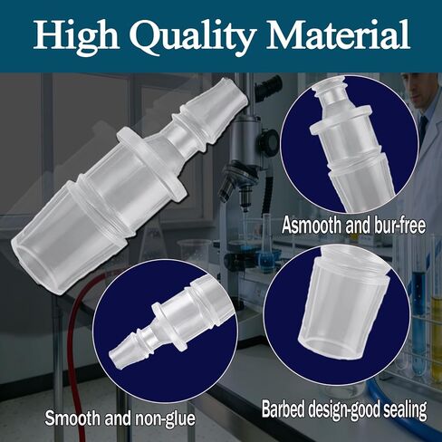 22 Pcs Hose Barb Fittings Assortment,11 Sizes of Equal and Unequal Barbed Hose Fittings, Pipe Connectors, Joint Splicers, and Menders for Aquarium, Household, Fuel, Gas, Liquid, Air Hose Repair in Saudi Arabia