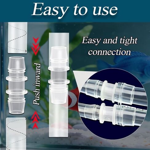22 Pcs Hose Barb Fittings Assortment,11 Sizes of Equal and Unequal Barbed Hose Fittings, Pipe Connectors, Joint Splicers, and Menders for Aquarium, Household, Fuel, Gas, Liquid, Air Hose Repair in Saudi Arabia