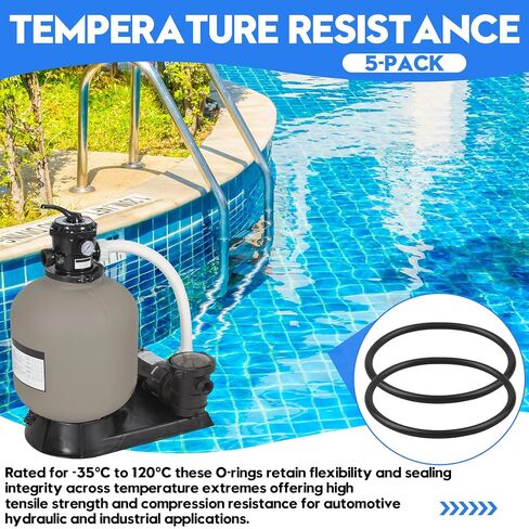 متوافق مع الختم الاسترليني والإمداد بحلقة دائرية 228، وختم بونا-نتريل، وصلابة 70 أمبير | لتطبيقات الحلقة الدائرية مقاس 2 بوصة و2.5 بوصة، معيار AS568A، 5 عبوات in Kuwait