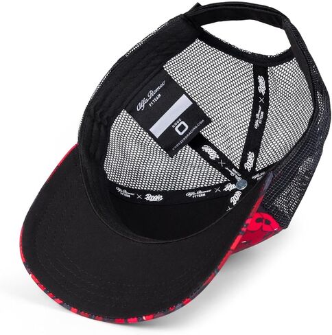 قبعة Alfa Romeo Racing F1 ذات إصدار محدود باللون الأسود الشبكي، باللون الأحمر in Kuwait