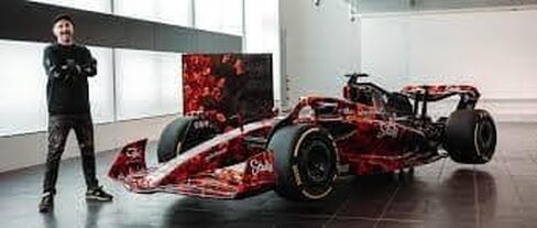 قبعة Alfa Romeo Racing F1 ذات إصدار محدود باللون الأسود الشبكي، باللون الأحمر in Kuwait