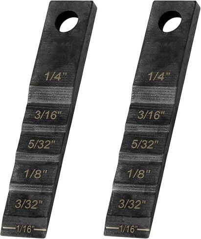 2130 Small Pipe Spacer Wedge Stepped Gauge, 3/4" x 4" Step Gauge Pipe Wedge Fit for Spacing Welding Alignment, Welding Wedge with Lanyard Hole, Pipefitter Tools 2 PCS in Kuwait