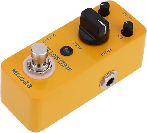 Yellow Comp Micro Mini Optical Compressor Guitar Effect Pedal – True Bypass, Smooth Compression, Aluminum Alloy Chassis in Kuwait