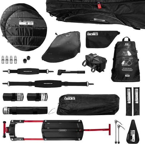 حقيبة سفر Scicon Aerocomfort 3.1 XP Road، مجموعة حماية، منطقة مقود قابلة للتوسيع، 12.82 كجم، أسود in Kuwait