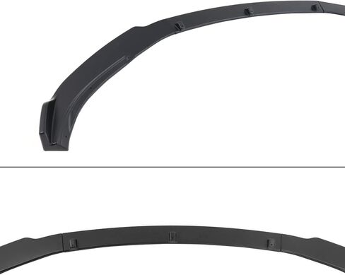 IKON MOTORSPORTS, Front Bumper Lip Compatible with 2017-2023 Tesla Model 3 Sedan 4-Door, IKON Style Carbon Fiber Print PP Front Lip Spoiler Wing, 2018 2019 2021 2022 in Saudi Arabia