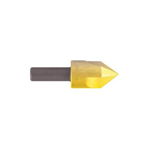 KEO 50341-TiN RH 3Fl C Reamer Countersinks, 0.75" Cutting Diameter, 110 Degree Cutting Angle, 2.625" Cutting Length, 1/2" Shank Diameter, 2.625" Length, HSS, TiN Coating, 3/4", (Pack of 6) in Saudi Arabia