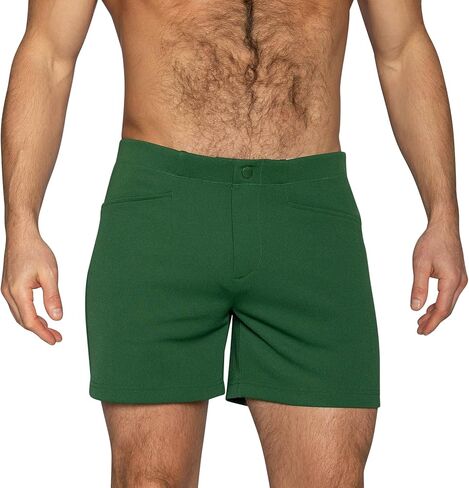 شورت رياضي كلاسيكي للرجال من Bike Athletic، شورت رياضي بخياطة داخلية كلاسيكية بأزرار كبس مقاس 5 بوصات، نمط كرة قدم مناسب بشكل منظم in Kuwait