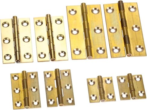 تجهيزات أثاث مفصلات خزانة نحاسية 1/1.5/2/2.5 بوصة مع مسامير 2 قطعة (2.5 بوصة 62x32 مللي متر) in Kuwait