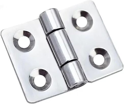 Flat Hinge 304 Stainless Steel Mirror Polished Large Angle Opening 1Pcs in Saudi Arabia