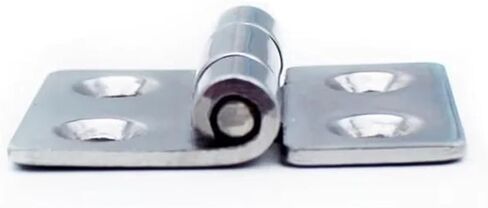 Flat Hinge 304 Stainless Steel Mirror Polished Large Angle Opening 1Pcs in Saudi Arabia