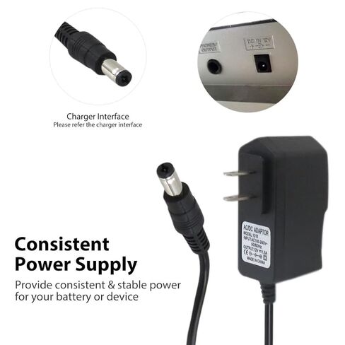 1x 12V Keyboard Power Adapter for Yamaha PA-3 PA-3B PA-3C PA-40 PA-5 PA-5C Adapter for Yamaha Keyboard KB291, E453, E463, P45, P48, 3M Long Cord, Black by YTXXDEUS in Saudi Arabia