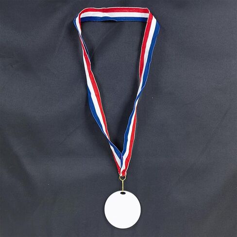 VASANA 10Pcs Nylon Award Ribbons with Snap Clips Medal Lanyards Red White Blue Classic Striped Flat Neck Ribbons for Competitions Sports Meeting Partys in Saudi Arabia