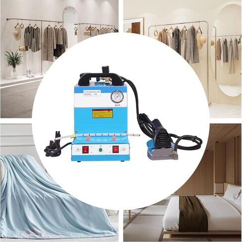مكواة بخار كهربائية صناعية، مكواة بخار تجارية بقدرة 900 وات مع غلاية 1600 وات ومقبض عملي، بخار ودرجة حرارة قابلة للتعديل لمتاجر الملابس والمغاسل والمصانع ومحلات الستائر in Kuwait