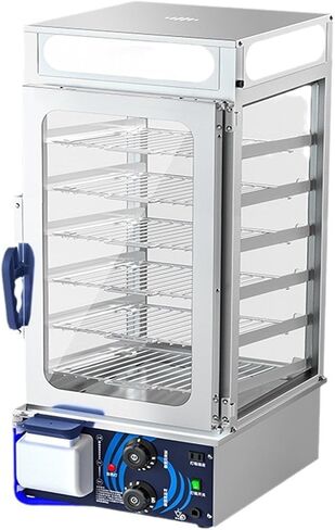 Commercial Food Warmer Display Bun Steamer Electric Food Display 86℉~230℉ Temperature Contro Steam Heating for Steamed Buns Siomai Corn in Kuwait