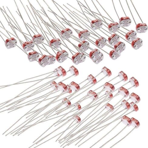Photoresistor GL5528 Photo Light Sensitive Resistor Light Dependent Resistor 5 mm GM5528 5528 (Pack of 30) in Kuwait