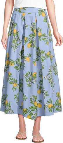 LANDS 'End Women's Poplin Godet Maxi Skirt in Kuwait