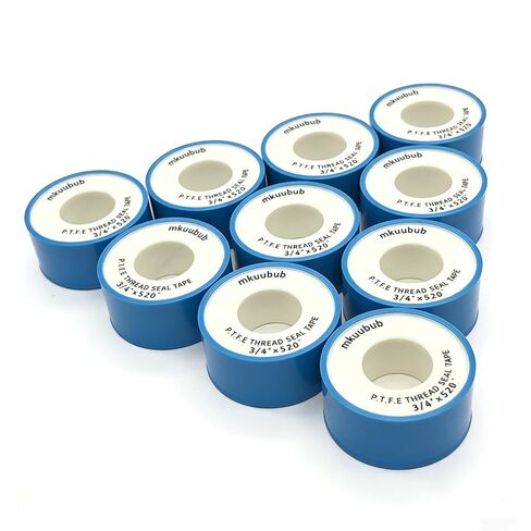 3/4 Inch(W) X 520 Inches(L) PTFE Thread Seal Tape,Teflon Tape for Plumbers,Non-Stick,Leak-Proof,Easy to Apply,Plumbing Shower Head Pipe White in Saudi Arabia