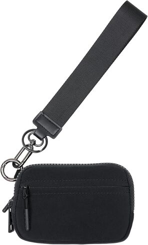 YDF 2nd Gen RFID Nylon Wallet for Women, Wristlet Wallet with ID Window, Lipstick Slot and Key Ring, Credit Card Holder in Kuwait