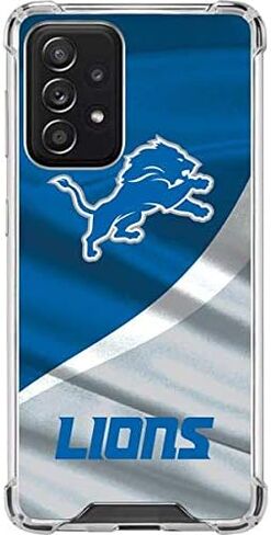 Skinit Clear Phone Case Compatible with Galaxy A52 5G - Officially Licensed NFL Detroit Lions Design in Saudi Arabia