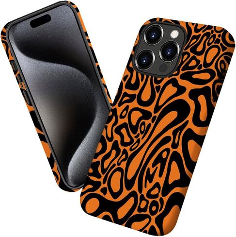 Case for iPhone 14 Pro Max,Fan Motorsports Driver Colorful Orange Phone Case Military-Grade Drop Protection Cover for Women Girl - Frosted in Saudi Arabia