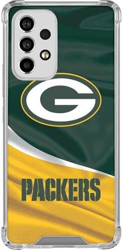 Skinit Clear Phone Case Compatible with Galaxy A53 5G - Officially Licensed NFL Green Bay Packers Design in Saudi Arabia