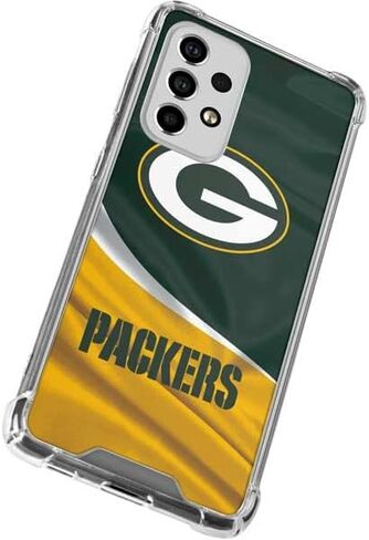 Skinit Clear Phone Case Compatible with Galaxy A53 5G - Officially Licensed NFL Green Bay Packers Design in Saudi Arabia