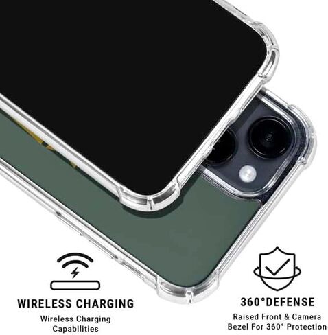 Skinit Clear Phone Case Compatible with iPhone 15 Plus - Officially Licensed NFL Green Bay Packers Team Motto Design in Saudi Arabia