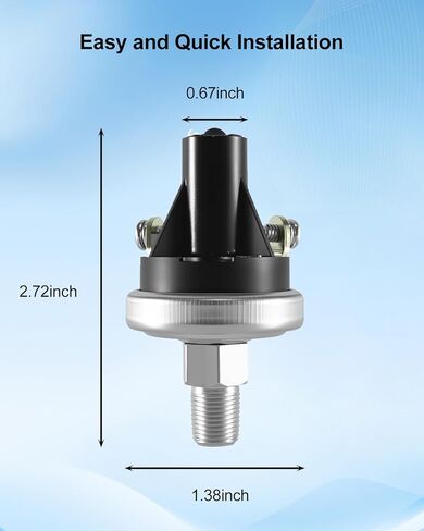 12V Oil Pressure Switch Fit for Honeywell Hobbs 5000 Series, Replace 78303-40 7830340 78303B0000040001 in Saudi Arabia