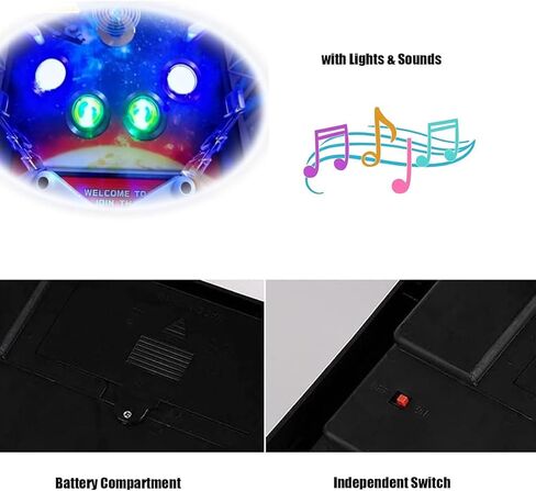 Electronic Tabletop Pinball Game - Retro Arcade Machine with Lights, Sounds and Scoreboard, Desktop Ball Shooting Toy, for Family Kids in Saudi Arabia