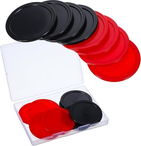 Gjinxi Hockey Pucks, 8 Pcs Air Hockey Pucks Durable Puck for Large Tables, Compatible with Standard Pushers and Goals Heavy Replacement Puck for Game Tables Accessories (2.5 Inch) in Saudi Arabia