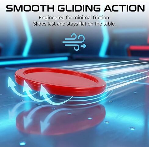 Gjinxi Hockey Pucks, 8 Pcs Air Hockey Pucks Durable Puck for Large Tables, Compatible with Standard Pushers and Goals Heavy Replacement Puck for Game Tables Accessories (2.5 Inch) in Saudi Arabia