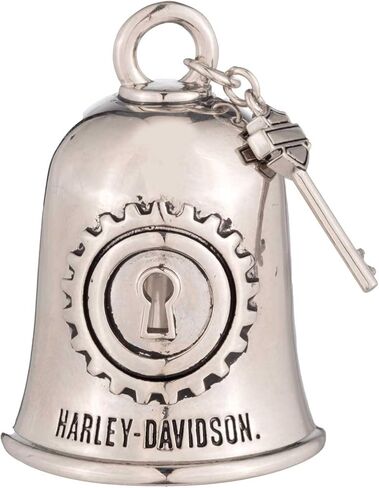 جرس ركوب هارلي ديفيدسون بقفل ومفتاح H-D، لمسة نهائية فضية in Kuwait
