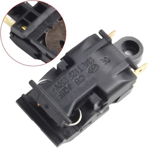 Electric Kettle Thermostat Switch 250V 13A/16A Automatic Power Off Safety Control for Steam Kitchen Appliances, 2 Pack(13A) in Saudi Arabia